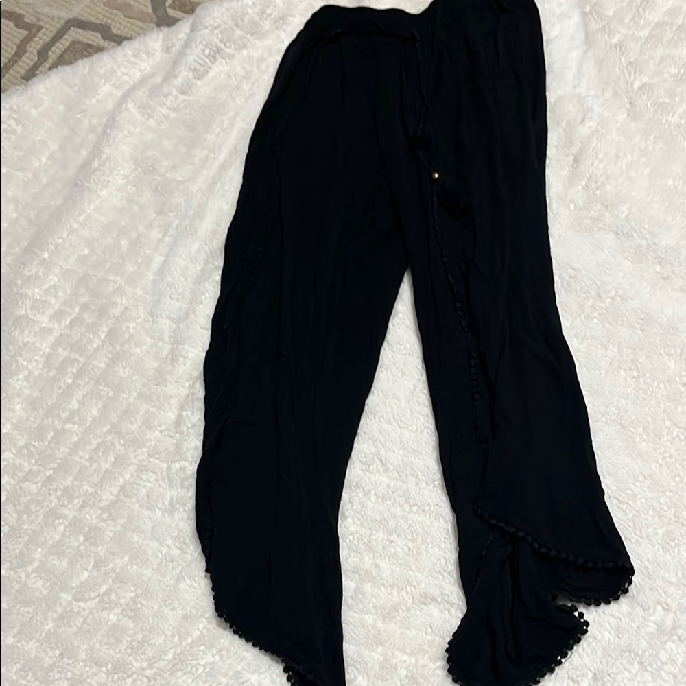 Angie Black Wide Leg Pants